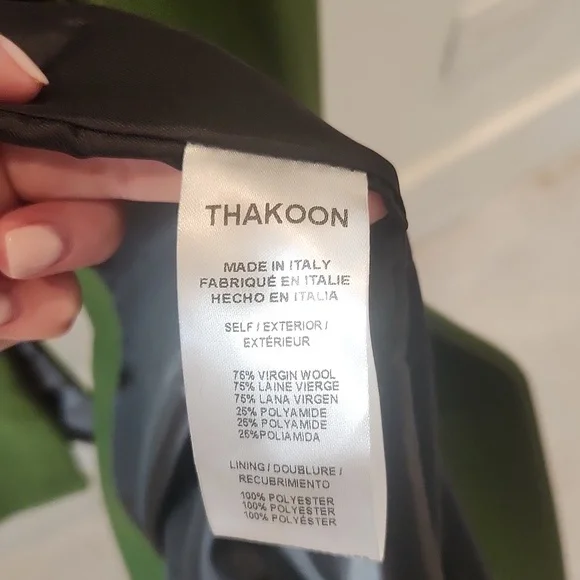 Thakoon Green Single Breasted Wool Coat NWT - Picture 10 of 13